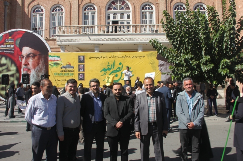 حضور مدیرعامل و پرسنل سازمان همیاری در تجمع مردمی محکومیت جنایات رژیم صهیونیستی